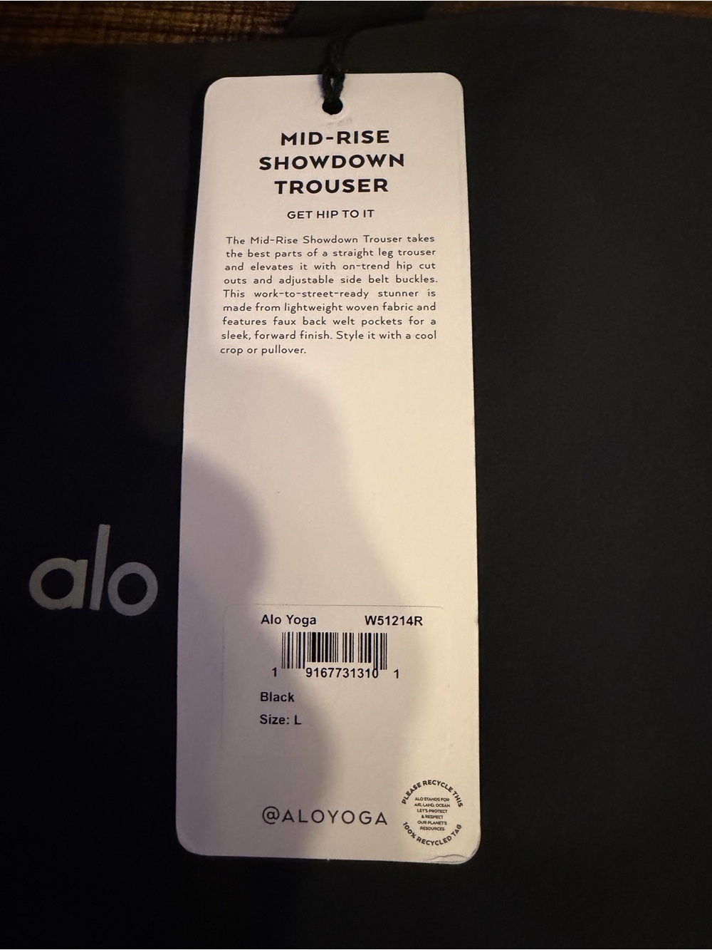 ALO Yoga Black Women's Trousers - Picture 5 of 9